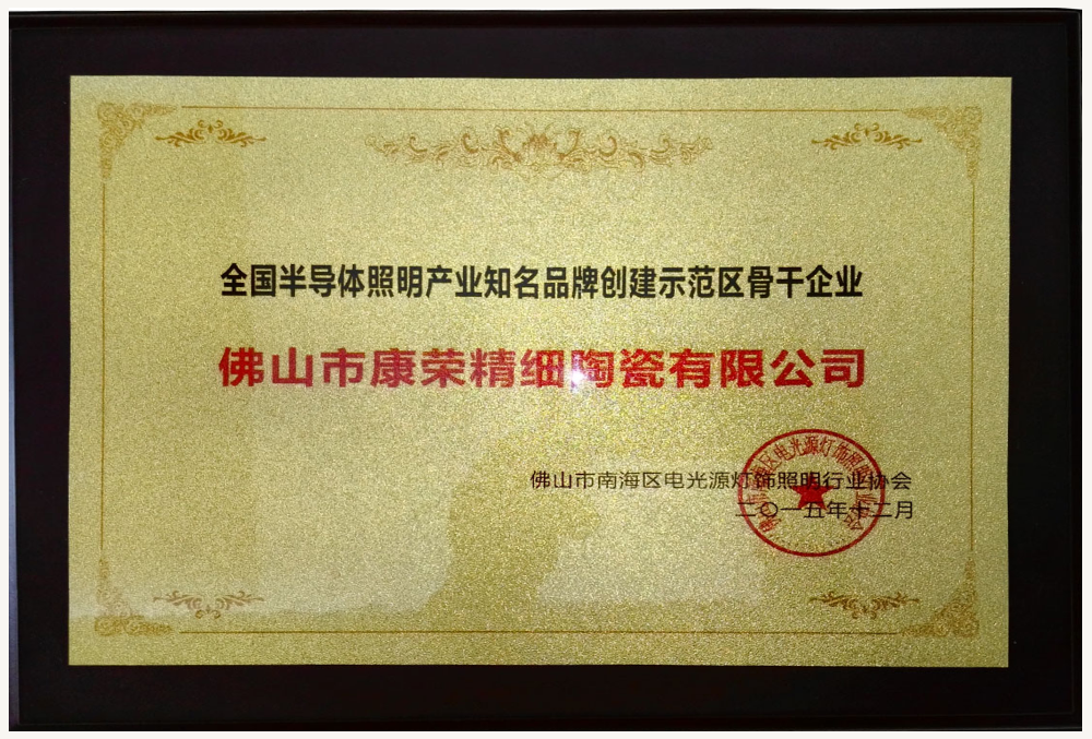 全国半导体照明产业知名品牌创建示范区骨干企业